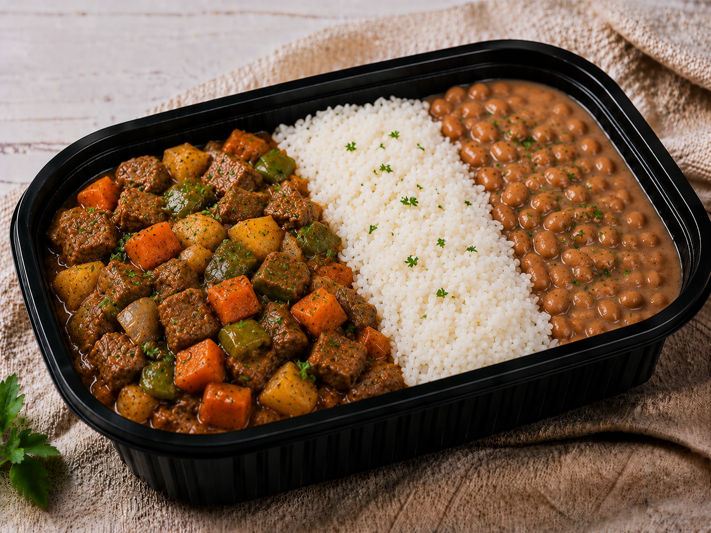Diced Beef with Veggies