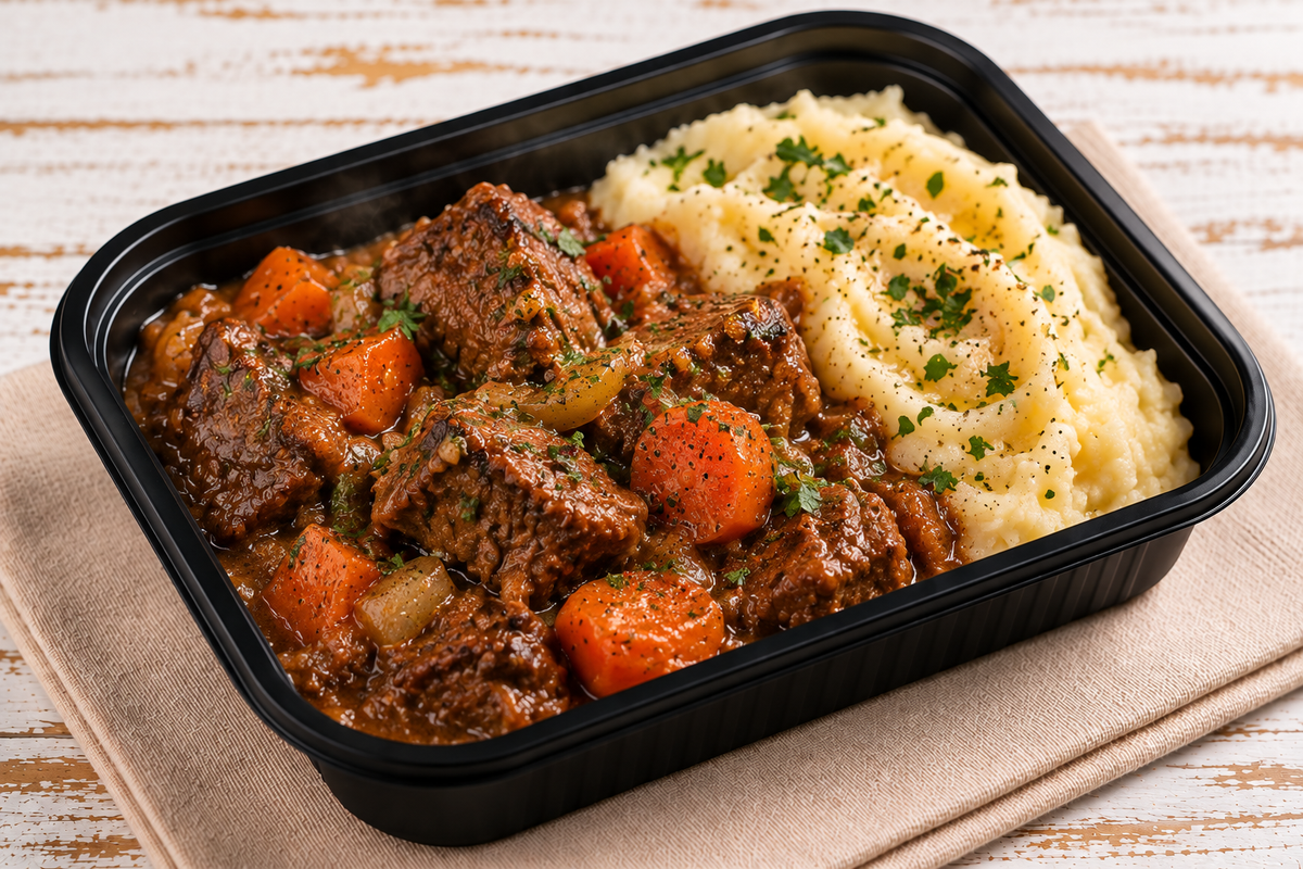 Beef Stew & Mashed Potato (Carne de panela)